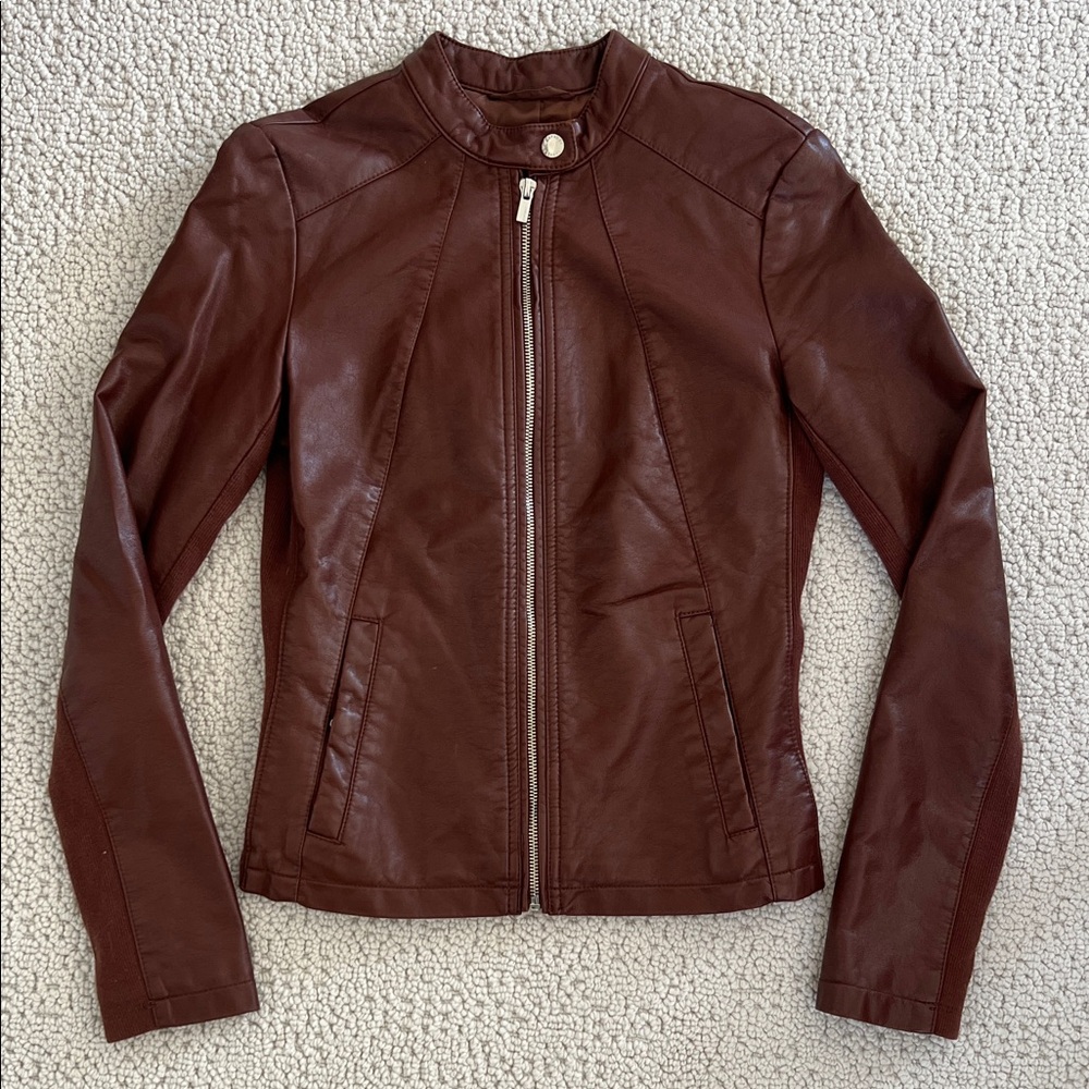 EXPRESS | Size XS | Women’s Brown Leather Jacket